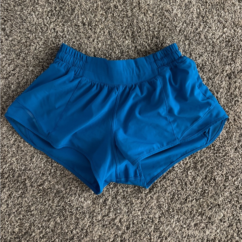 Lululemon Hotty Hot shorts 2.5 inch poolside blue